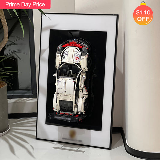 iLuane Display Wallboard for LEGO Technic Porsche 911 RSR 42096 (Only Display Wallboard)