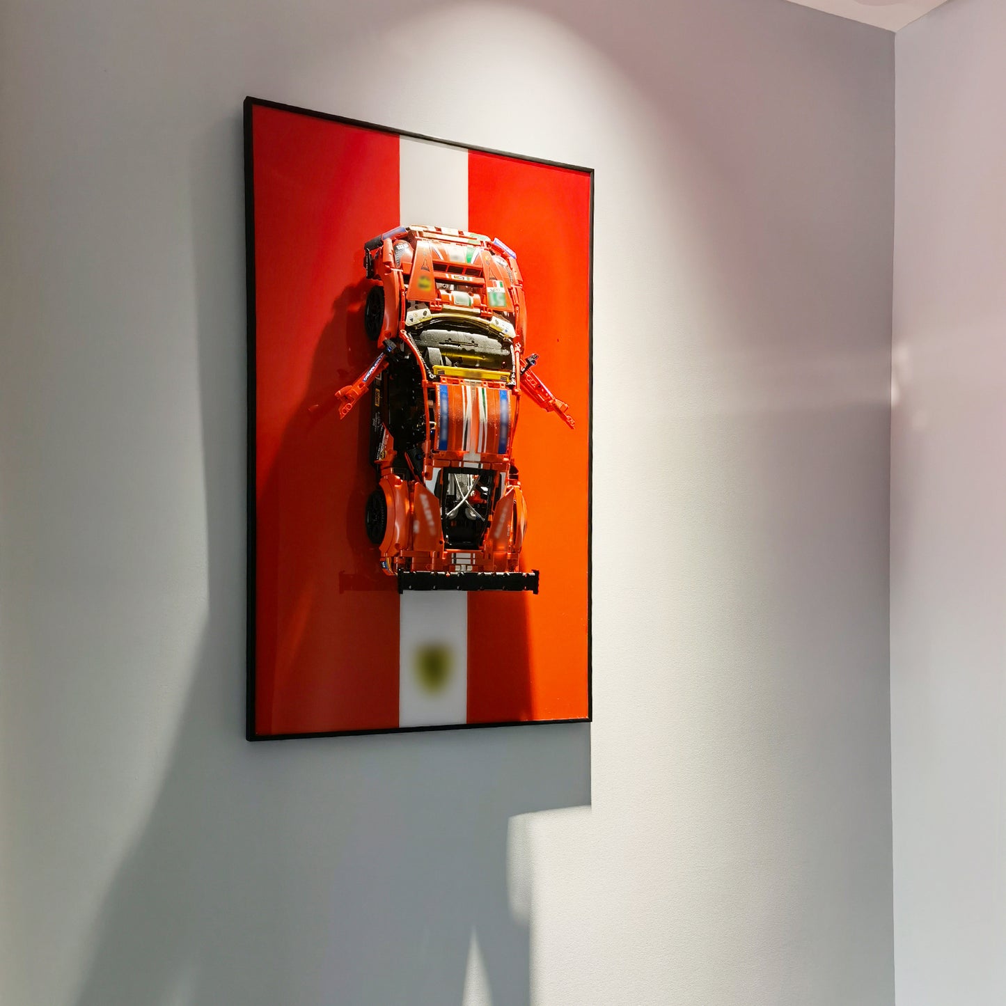 iLuane Display Wallboard for Lego Technic 488 GTE 42125 (Only Display Wallboard)