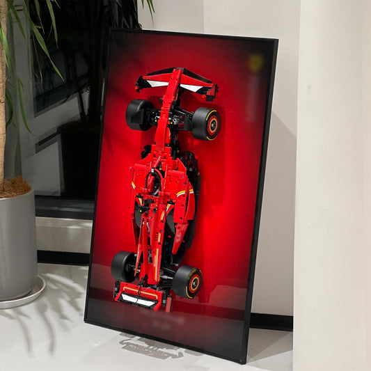 iLuane Display Wallboard for Lego Technic SF-24 Model Car Kit Building Set 42207 (No Car Included)