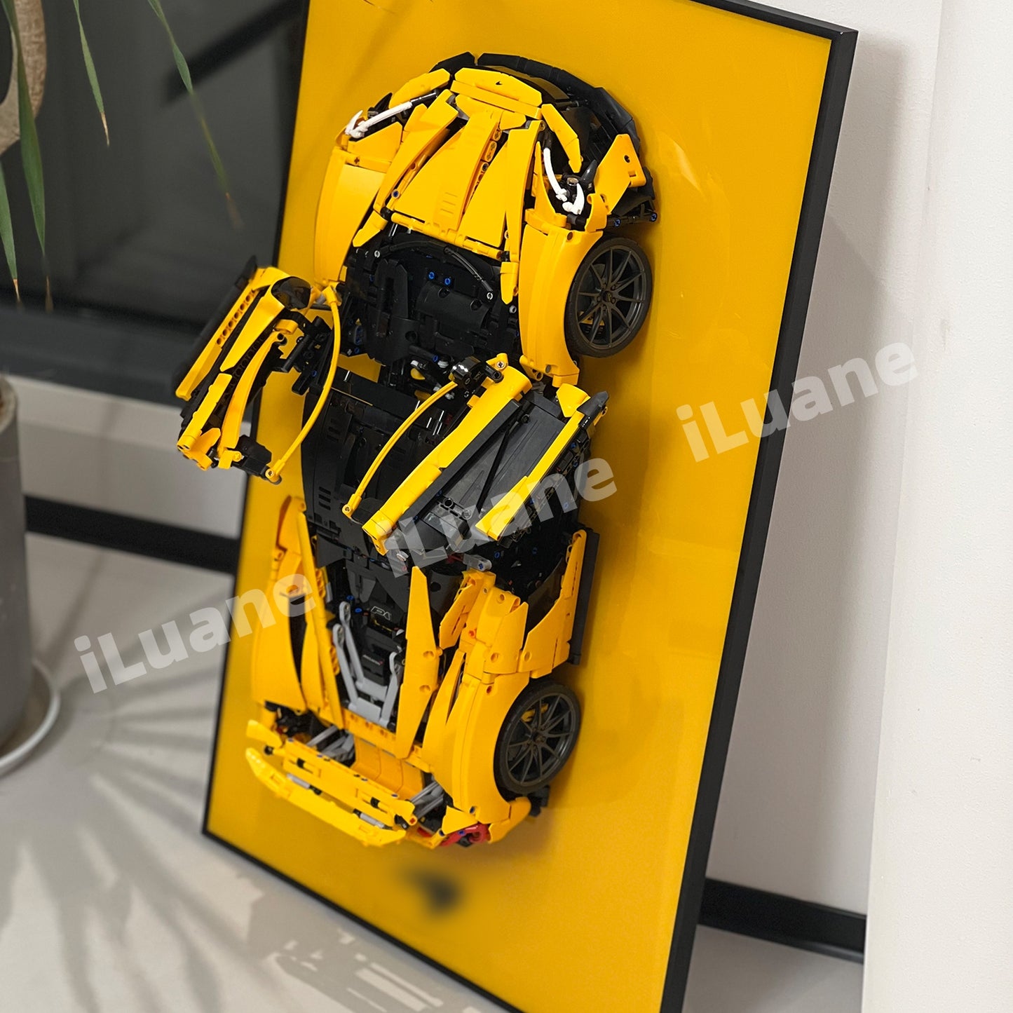 iLuane Display Wallboard for Lego Technic McLaren P1 42172 Solid Colored  (Only Display Wallboard)