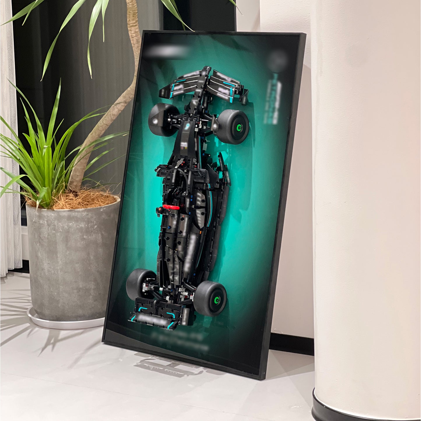 iLuane Display Wallboard for Lego Technic Mercedes-AMG W14 E Performance Race Car Building Set 42171(Only Display Wallboard)