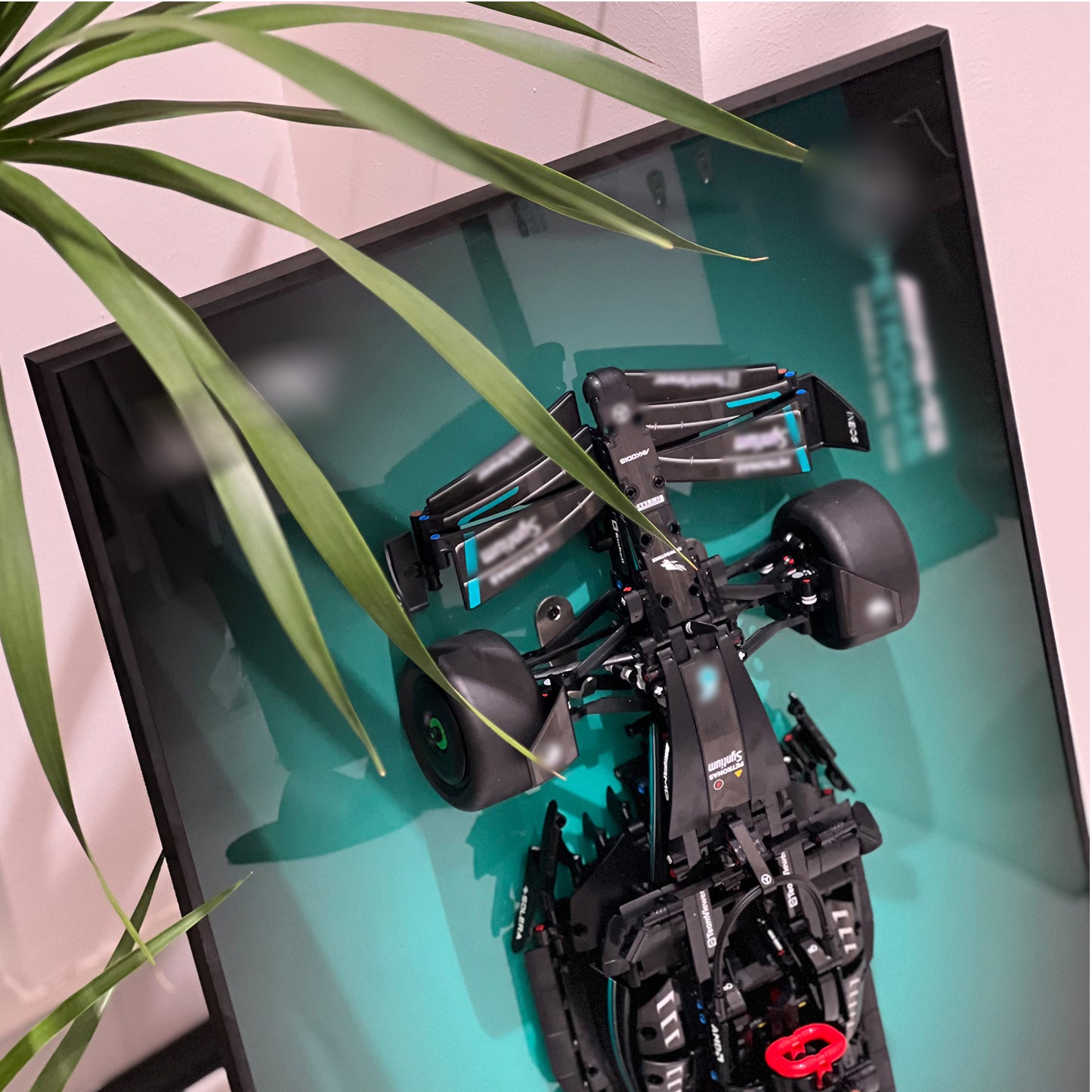 iLuane Display Wallboard for Lego Technic Mercedes-AMG W14 E Performance Race Car Building Set 42171(Only Display Wallboard)