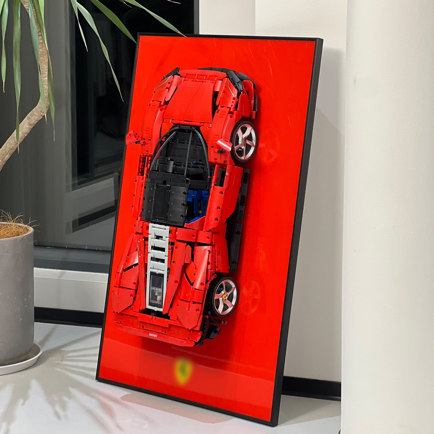 iLuane Display Wallboard for Lego Technic Daytona SP3 42143 (Only Display Wallboard)