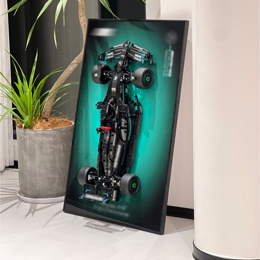 iLuane Display Wallboard for Lego Technic Mercedes-AMG W14 E Performance Race Car Building Set 42171(Only Display Wallboard)