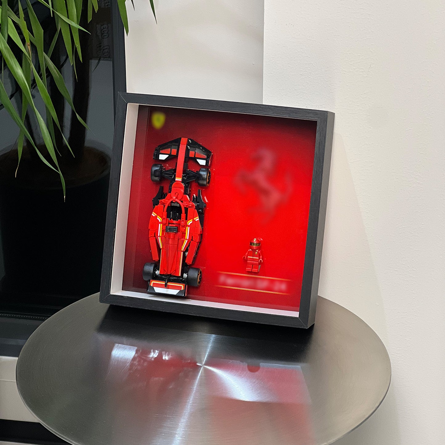 iLuane Display Wallboard for Speed Champions SF-24 Race Car Toys - Building Sets 77242 , Adult Collectibles Wall Mount, Home or Office Décor (No Car Included)