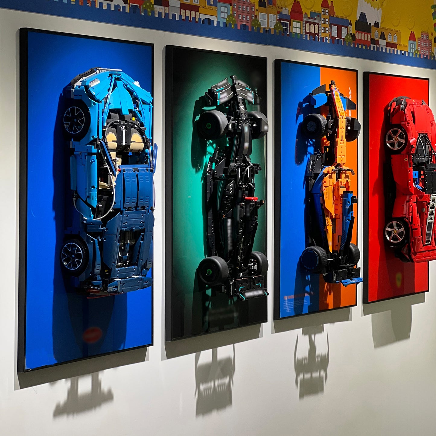 iLuane Display Wallboard for Lego 42141 Technic McLaren Formula 1 2022 Replica Race Car (Only Display Wallboard)