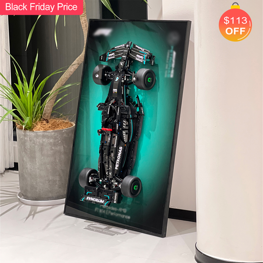 iLuane Display Wallboard for Lego Technic Mercedes-AMG F1 W14 E Performance Race Car Building Set 42171(Only Display Wallboard)
