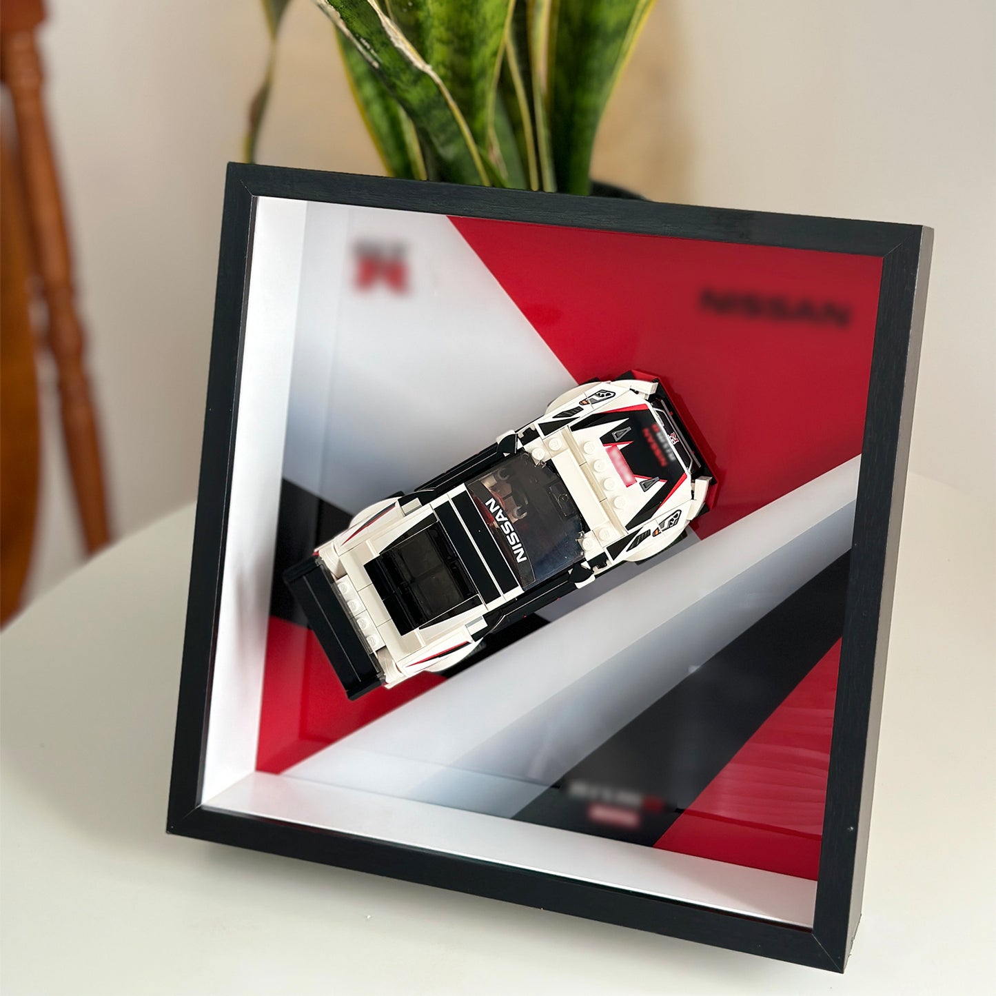 iLuane Display Wallboard for Lego Speed Champions Nissan GT-R NISMO 76896 Building Set, Adult Collectibles Lego Car Wall Mount, Gifts for Lego Lovers(Only Display Wallboard)