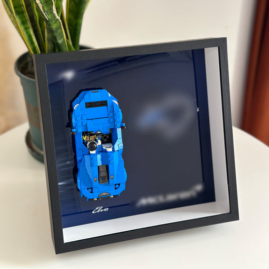 iLuane Display Wallboard for Lego Speed Champions McLaren Elva 76902 Building Set, Adult Collectibles Lego Car Wall Mount, Gifts for Lego Lovers(Only Display Wallboard)