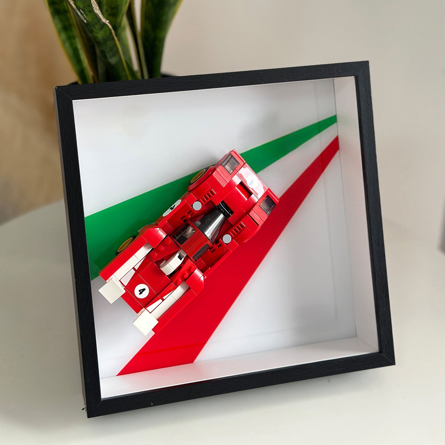 iLuane Display Wallboard for Lego Speed Champions 1970 512 M 76906 Building Set, Adult Collectibles Lego Car Wall Mount, Gifts for Lego Lovers(Only Display Wallboard)