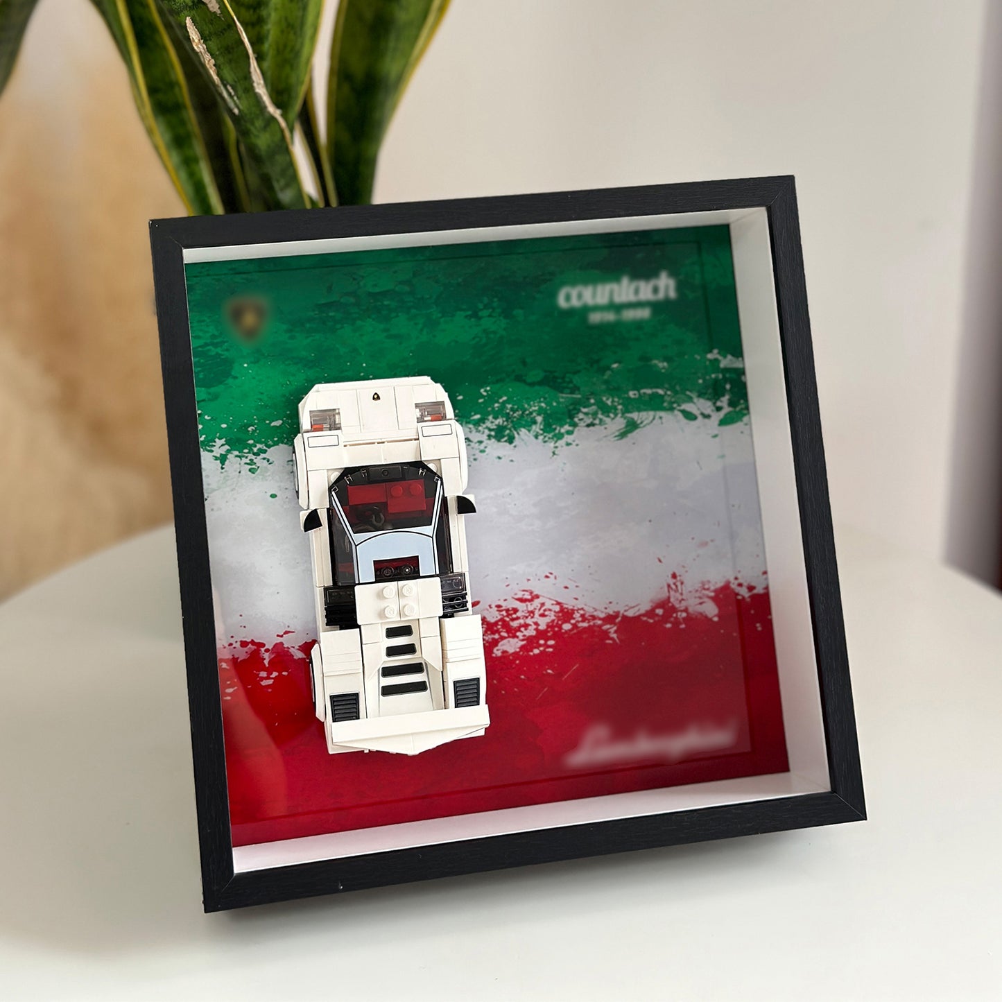 iLuane Display Wallboard for Lego Speed Champions Lamborghini Countach 76908 Race Car Toy, Adult Collectibles Lego Car Wall Mount, Gifts for Lego Lovers (Only Display Wallboard)
