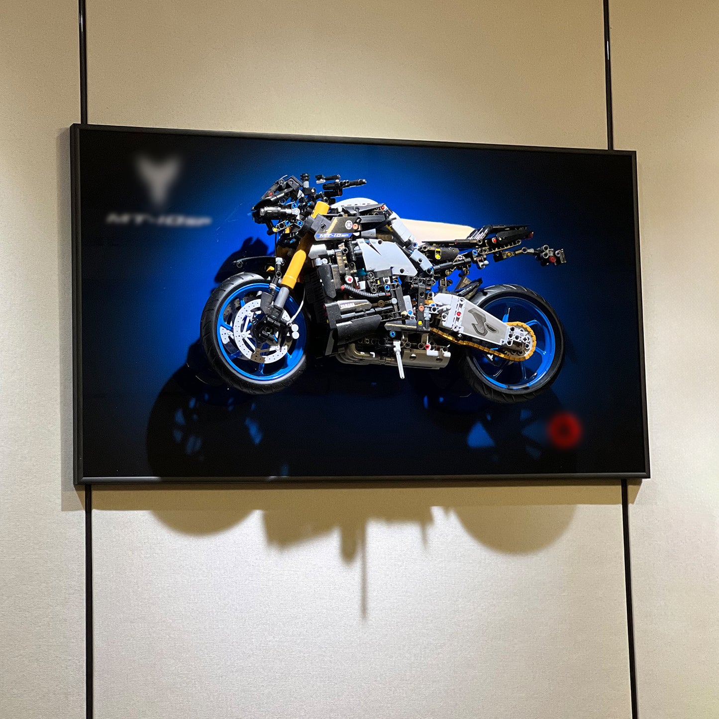 iLuane Display Wallboard for Lego Technic Yamaha MT-10 SP 42159  (Only Display Wallboard)