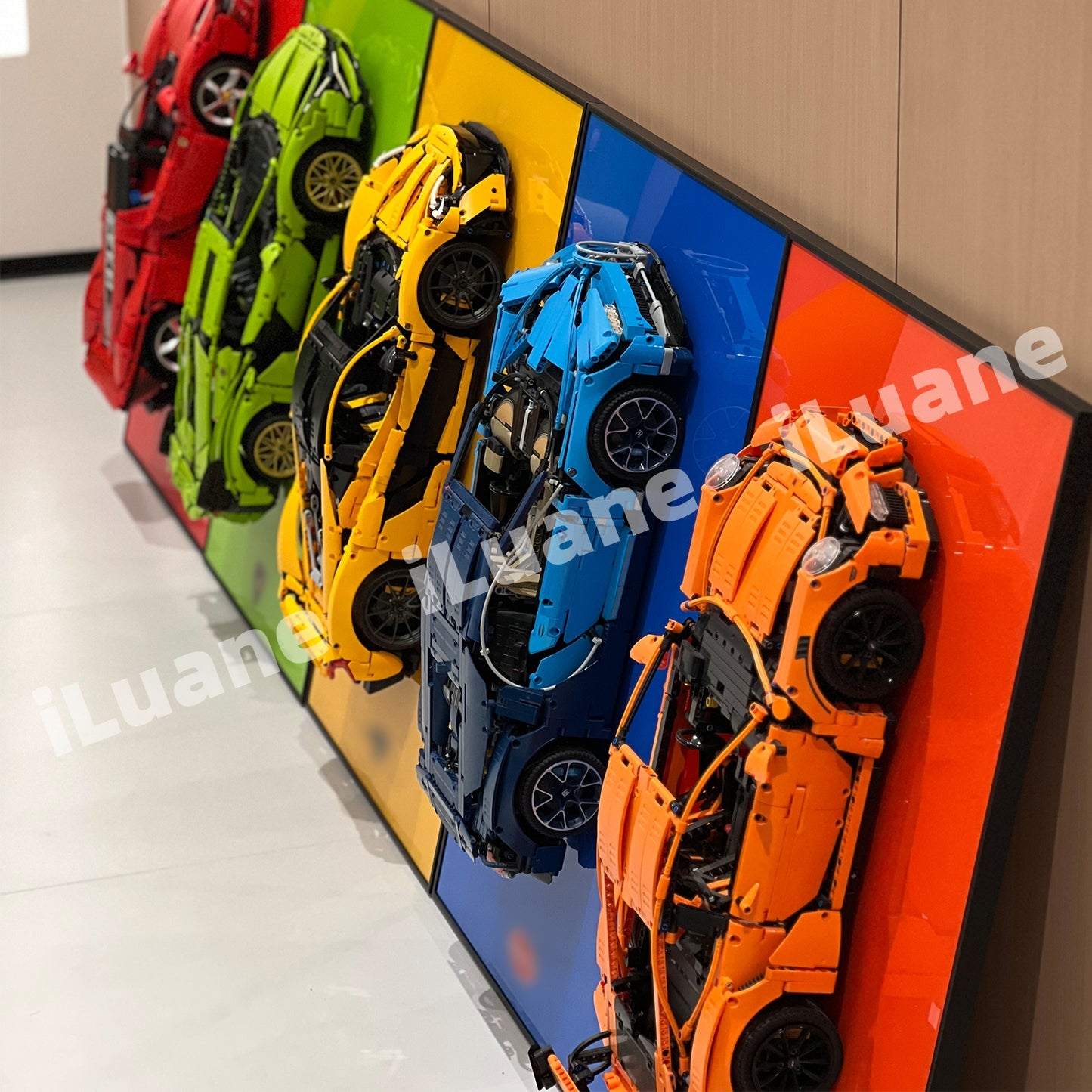 iLuane Display Wallboard for Lego Technic McLaren P1 42172 Solid Colored  (Only Display Wallboard)