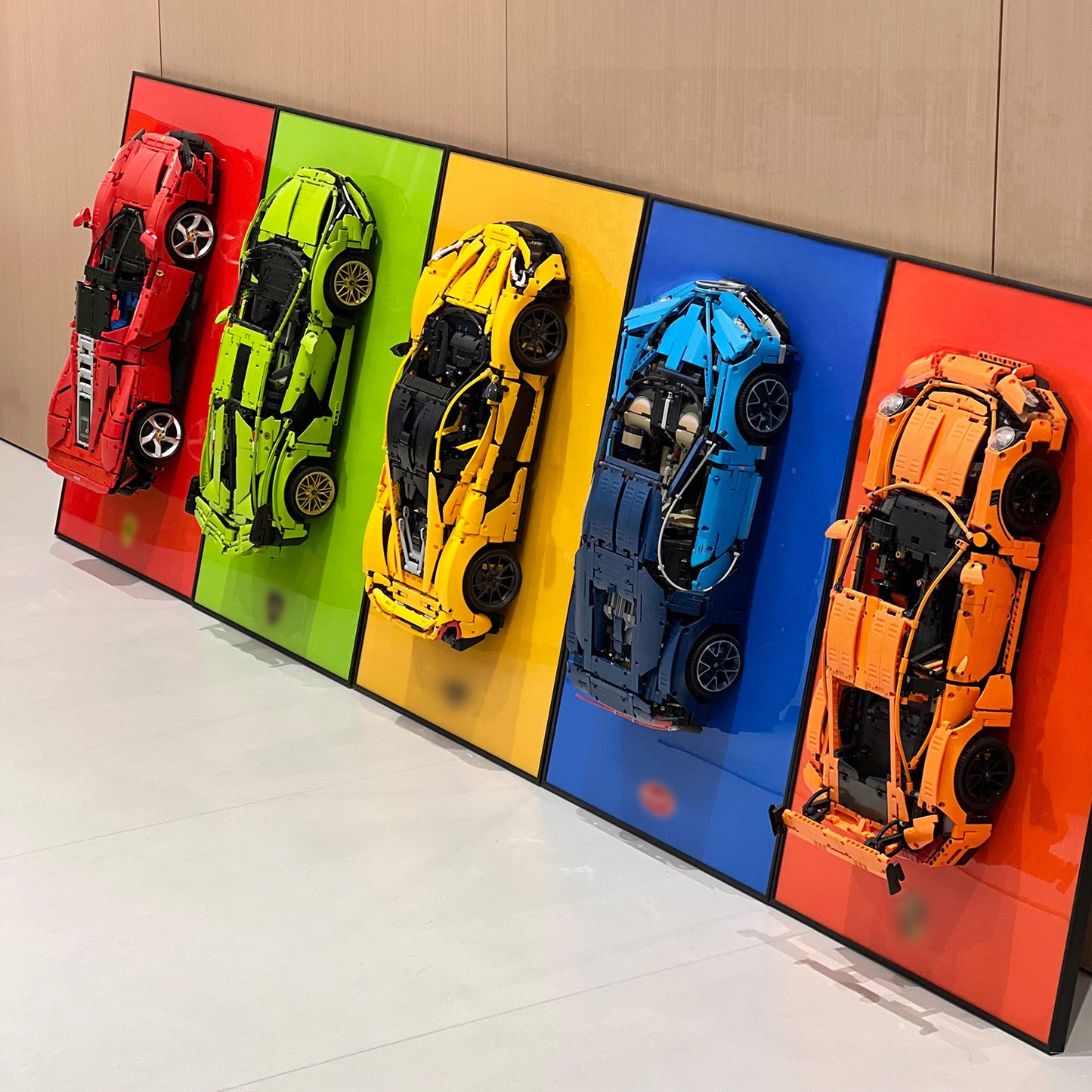 iLuane Display Wallboard for Lego Technic McLaren P1 42172 Solid Colored  (Only Display Wallboard)