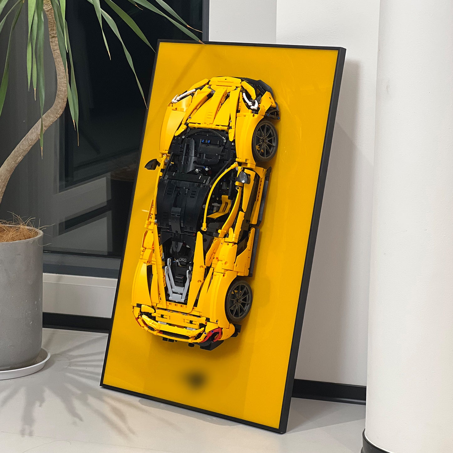 iLuane Display Wallboard for Lego Technic McLaren P1 42172 Solid Colored  (Only Display Wallboard)