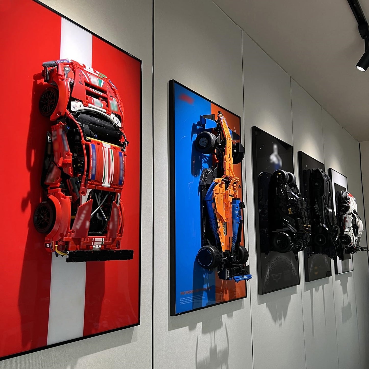 iLuane Display Wallboard for Lego Technic 488 GTE 42125 (Only Display Wallboard)
